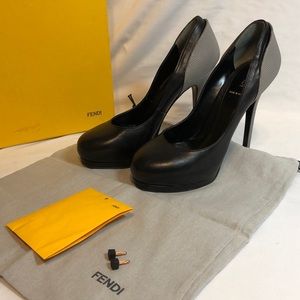 FENDI Dicollete Napa Lizard Pumps